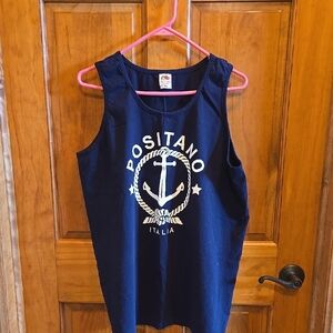 Positano Italia Mens Fruit Of The Looms Tank Top Size XXL
